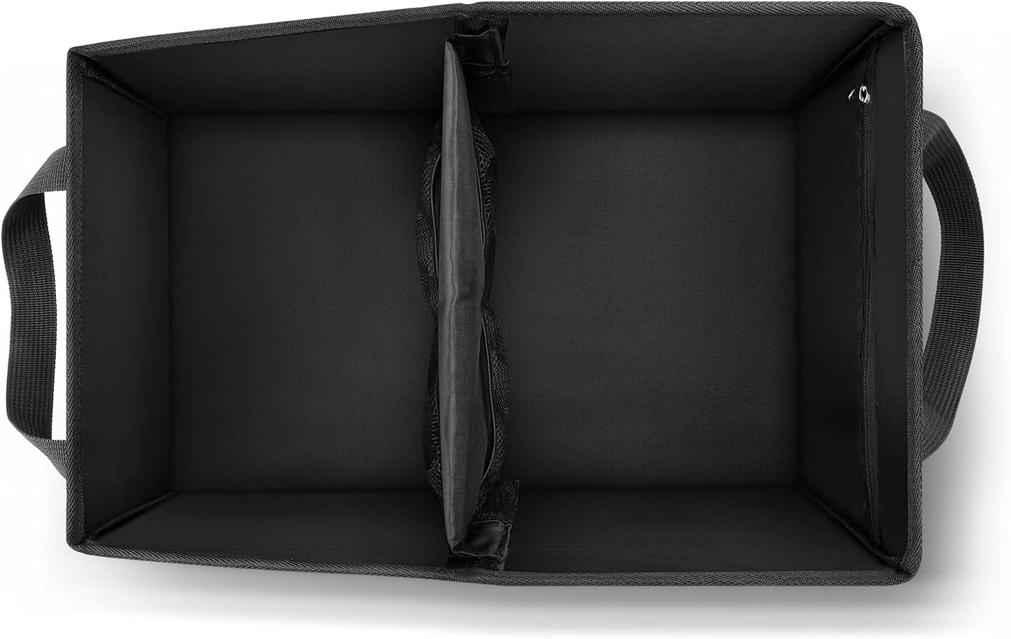 Car Organizer - Automotive Organizer for Front And Back Seat or Floor, Car Caddy Organizer with Divide, Handles and Multiple Mesh Pockets