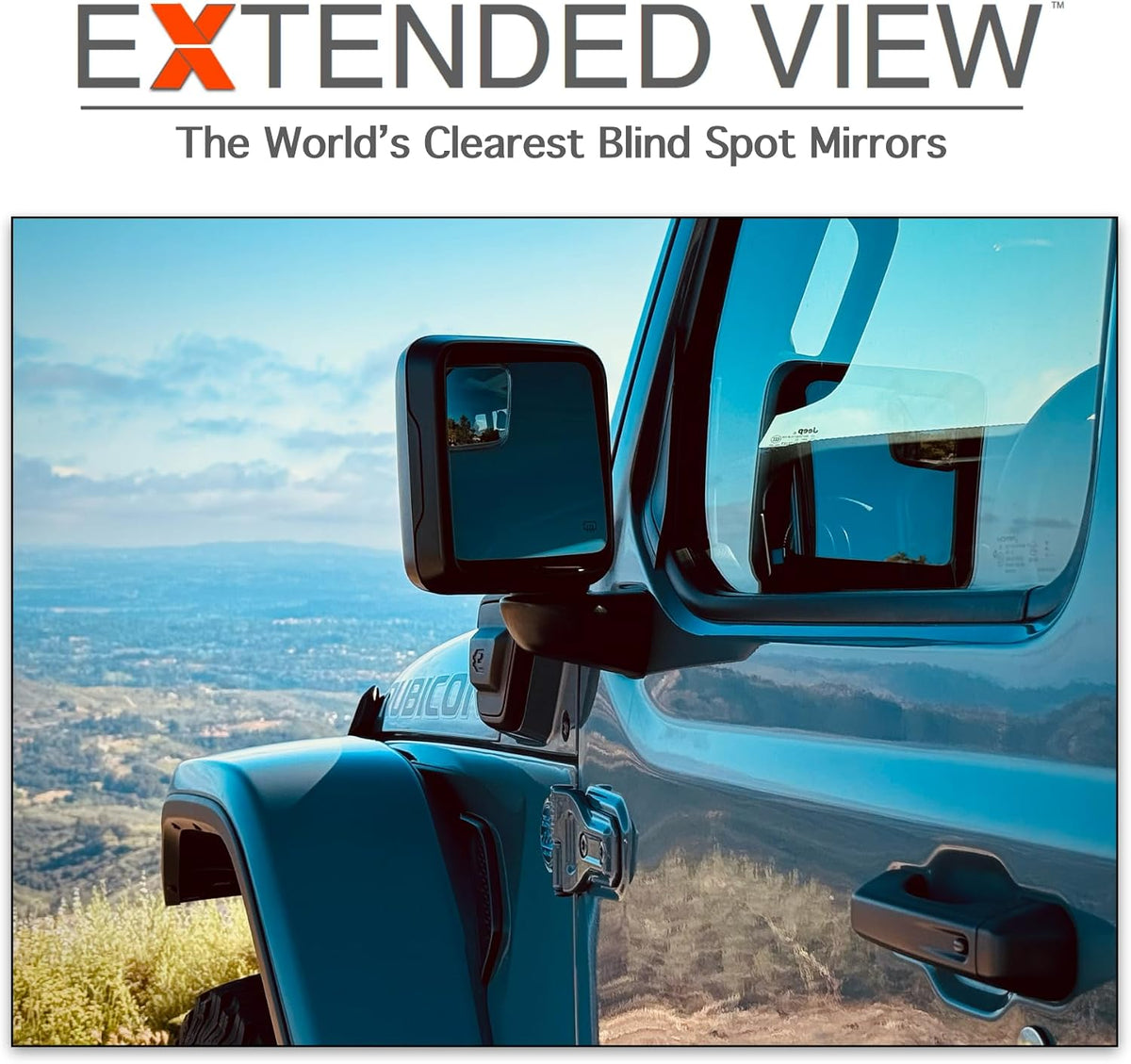 Custom Blind Spot Mirrors- Compatible with JL Wrangler 2018-Present Jeep Wrangler | blind spot mirrors compatible with JL Wrangler 2018-Present