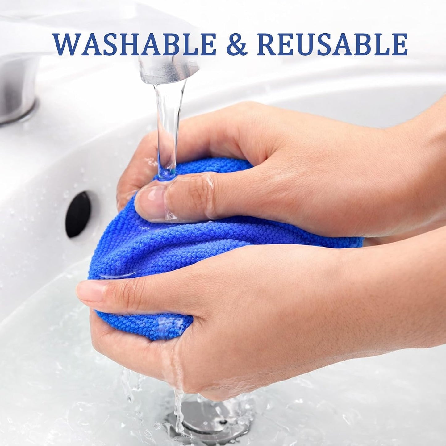 Car Windshield Cleaner Tool (2-Pack) with Extendable Handle, Inside Auto Window Glass Cleaning Kit with 8 Washable Microfiber Pads & Spray Bottle, Streak-Free Defogger Wand for Deep Dashboards