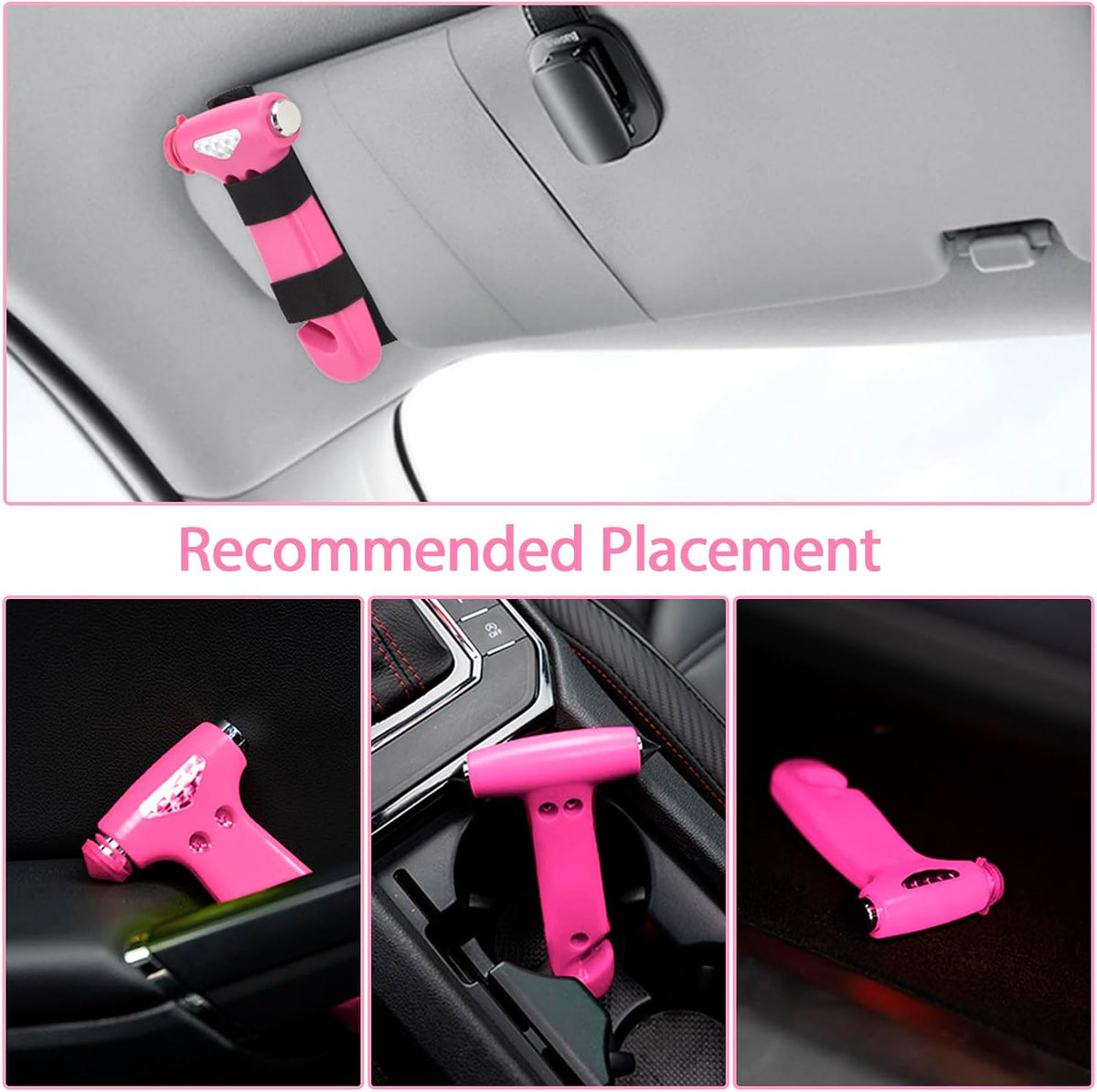 MOTORBUDDY Car Window Breaker Seatbelt Cutter and Emergency Glass Breaker