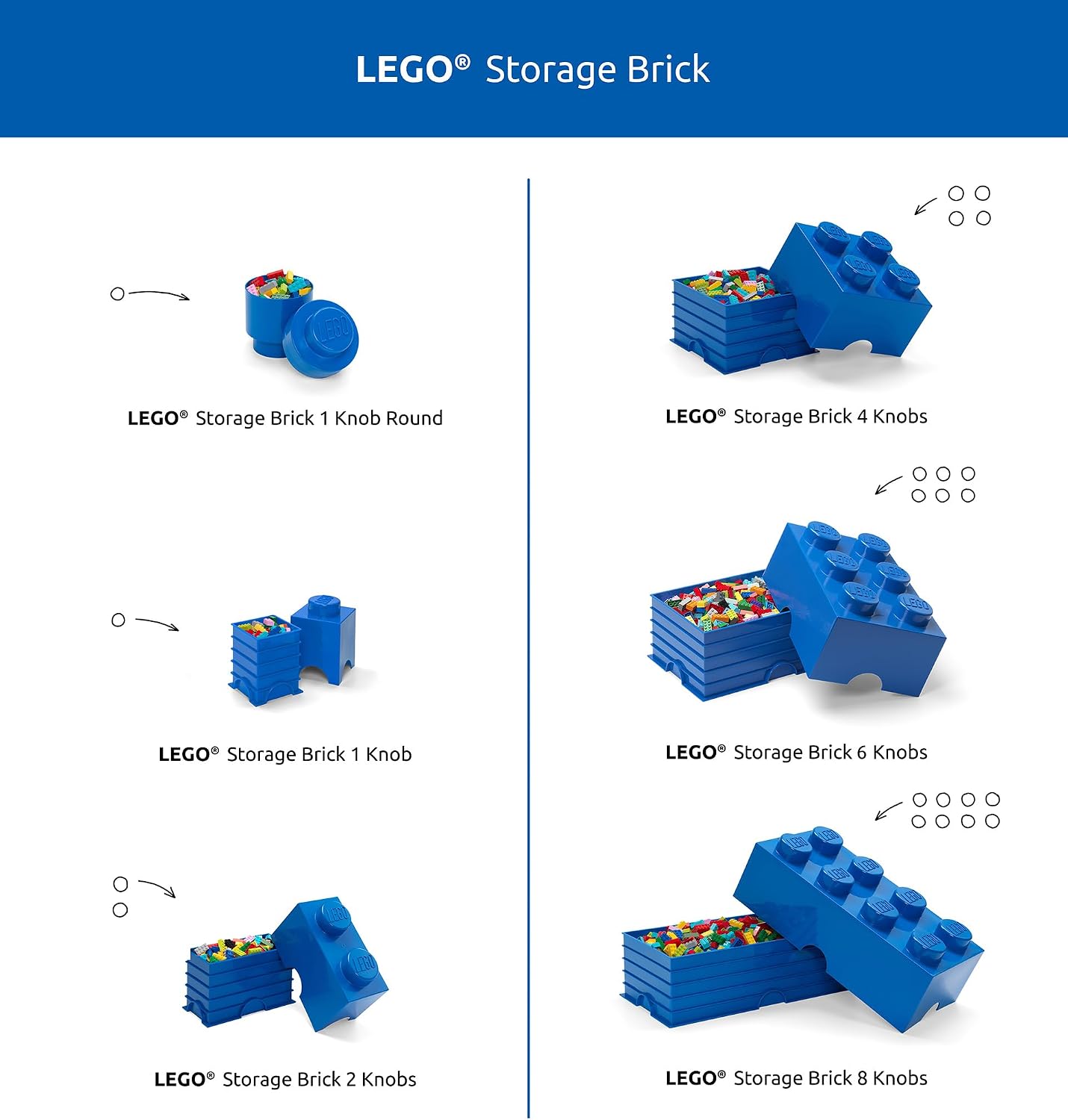 Room Copenhagen 8 LEGO Brick Box, Bright Orange (40040660)