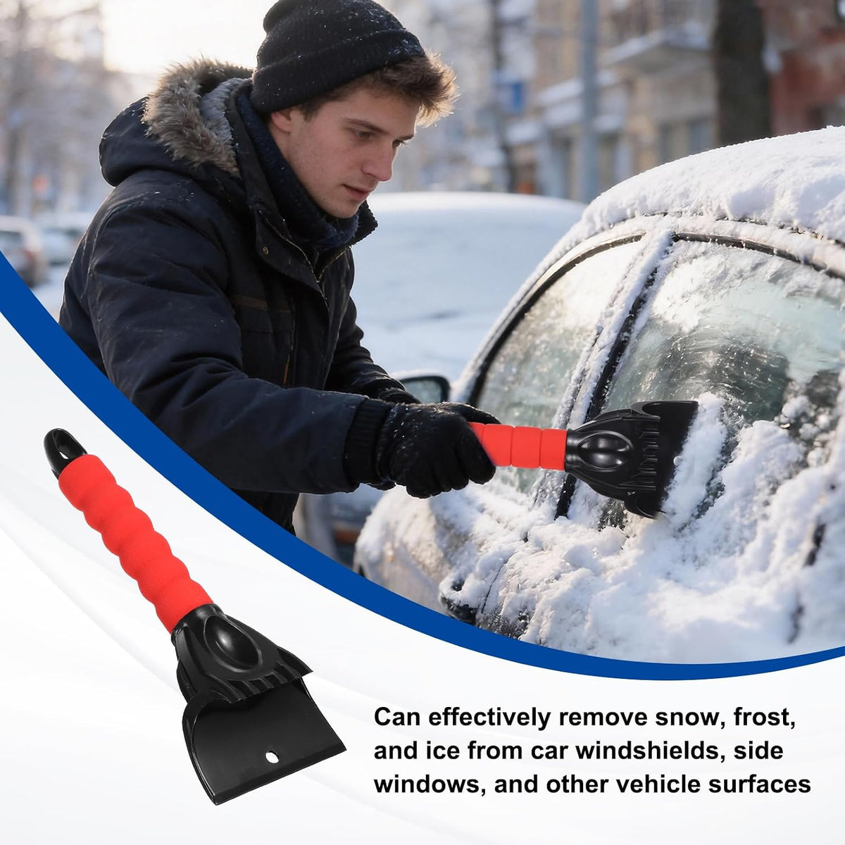 HARFINGTON Ice Scrapers for Car Windshield 10"x4" Window Frost Removal Tool