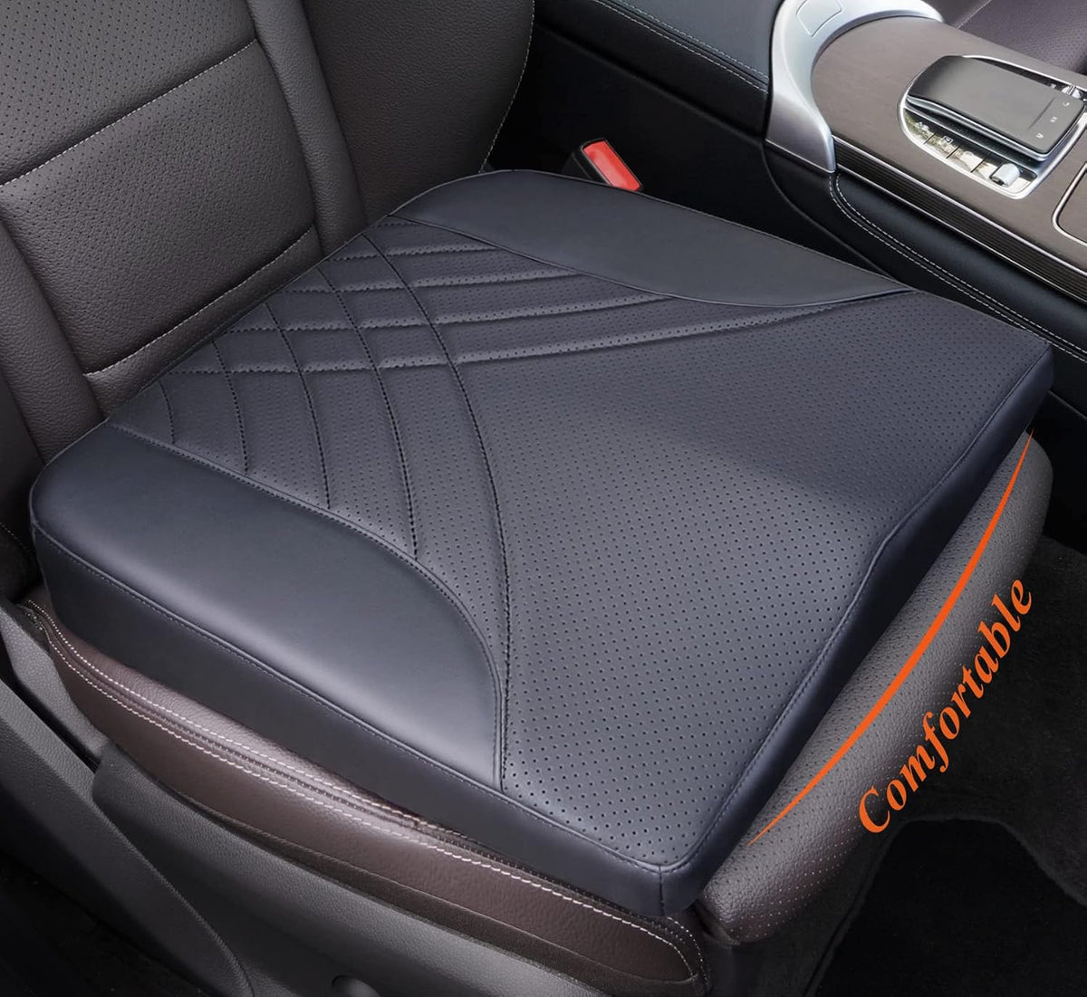 kingphenix Memory Foam Car Seat Cushion for Driving Comfort and Office Use