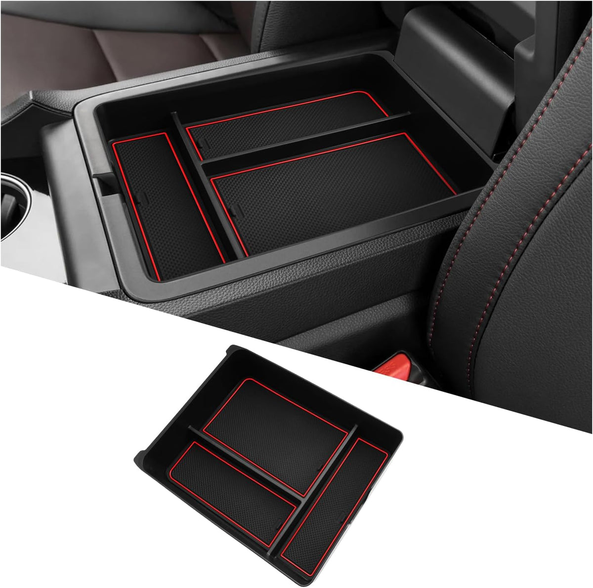 Ruiya 2026 Passport Center Console Organizer,for Honda Passport 2026 Accessories ABS Material Middle Console Glove Tray Compatible with 2026 Honda Passport RTL/TrailSport/TrailSport Elite