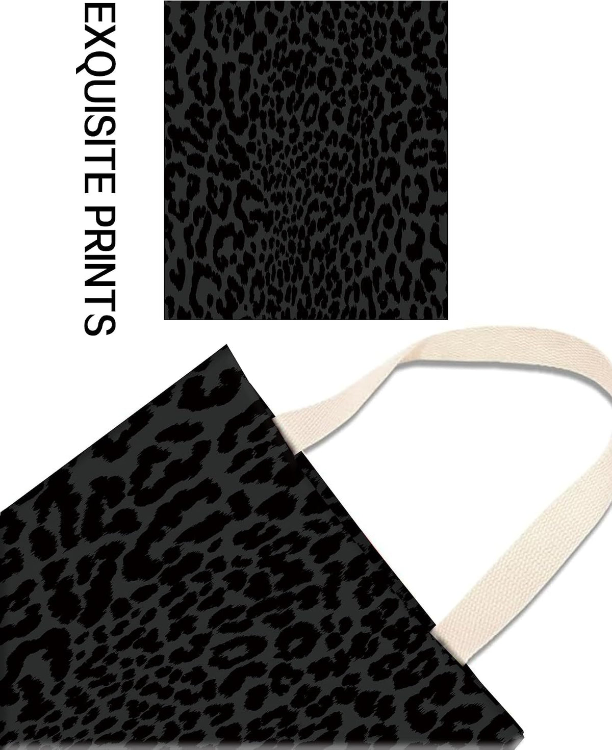 Car Garbage Can, Hanging Car Trash Can Bag for Cute Back Seat Organizer, Luxury Black Leopard