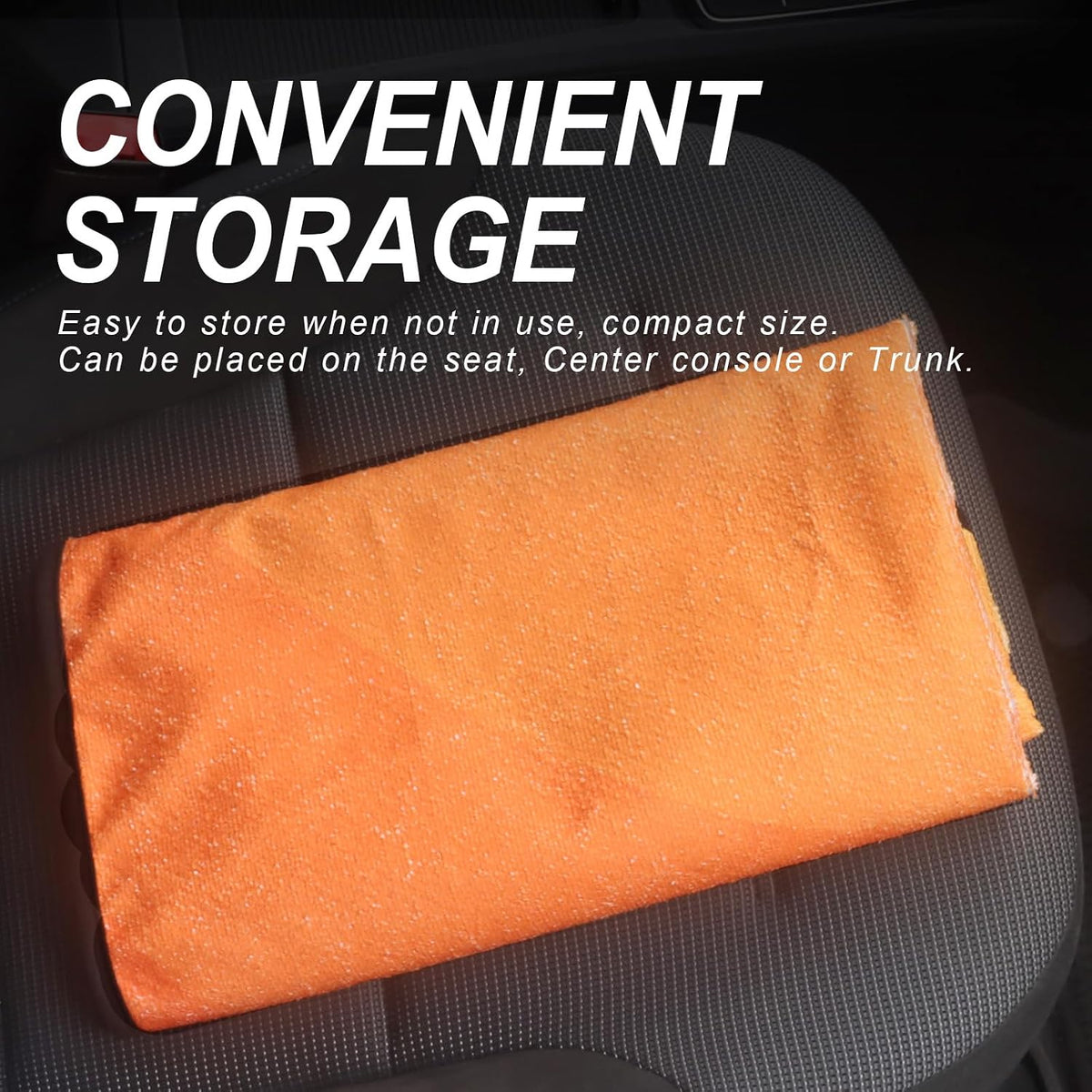 Sweat Towel Car Seat Cover Protector Front Seats for Gym Workout, Running, Swimming, Beach and Hiking, Waterproof Universal Seat Cover for Car, Trucks, Van & SUV (2, Gradient Orange, Front)