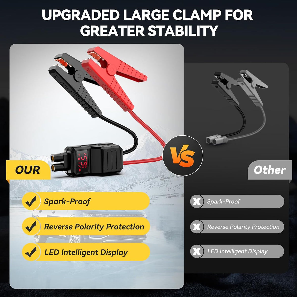 YUSMAN Jump Starter with Air Compressor, 9000A 160PSI Battery Booster Pack