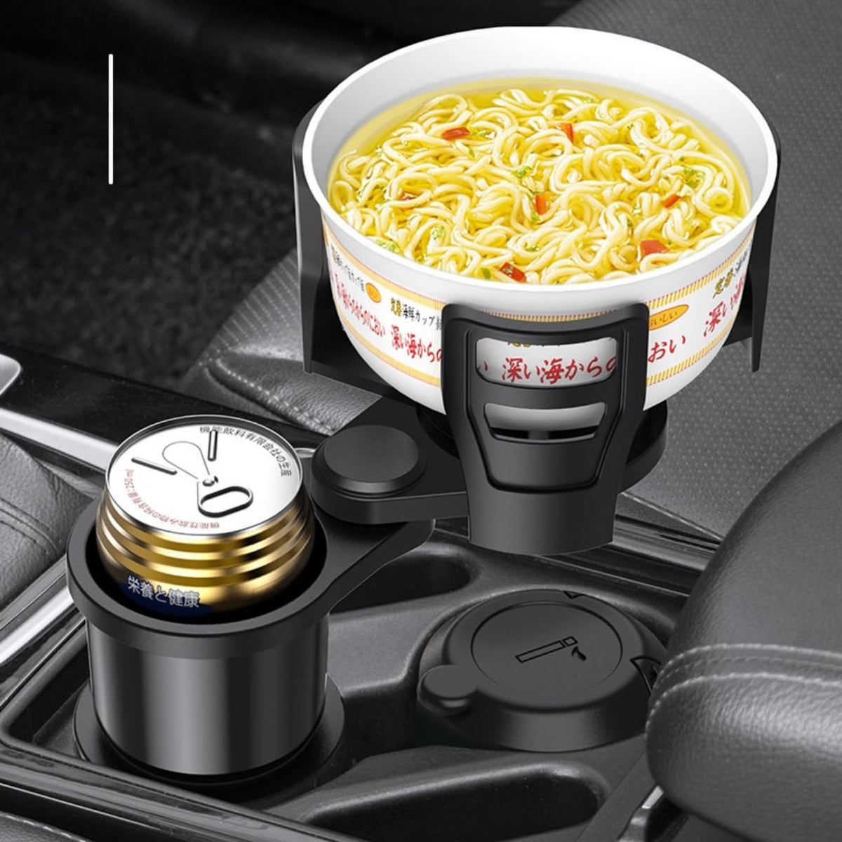 Car Cup Holder Expander, Coffee Mug, Adjustable Arms and Base Expandable Insert Accessories for Cars, Flasks 18-64oz Most Coffee Mugs Bottles & CupsBlack