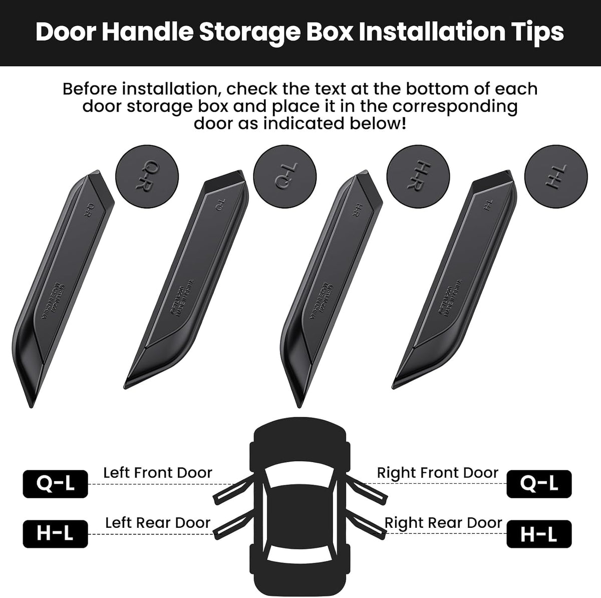 YPHUIKI Center Console Organizer Handle Storage for Ford Bronco 2025 2026