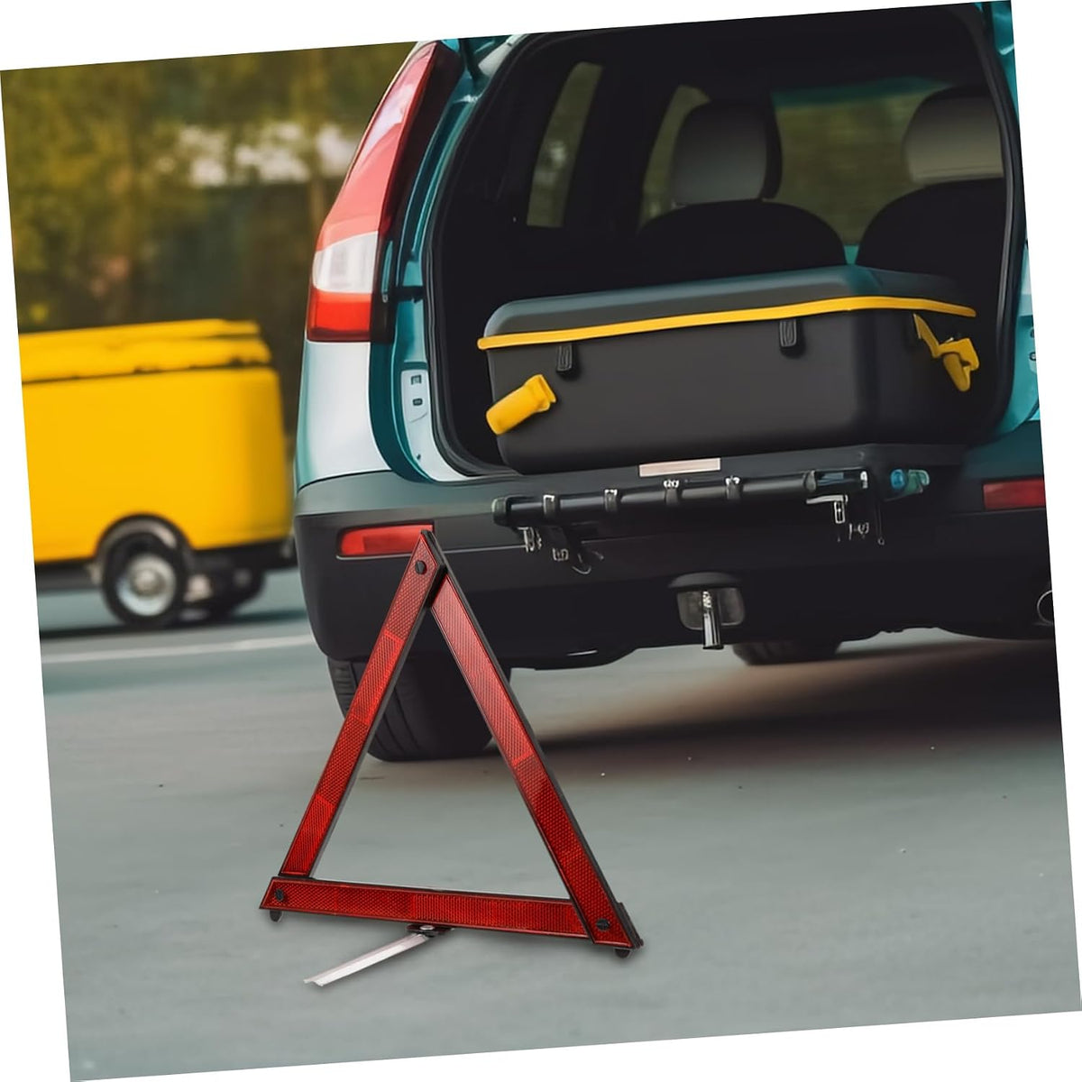 Reflective Roadside Warning Triangles 3pcs for Emergency Parking
