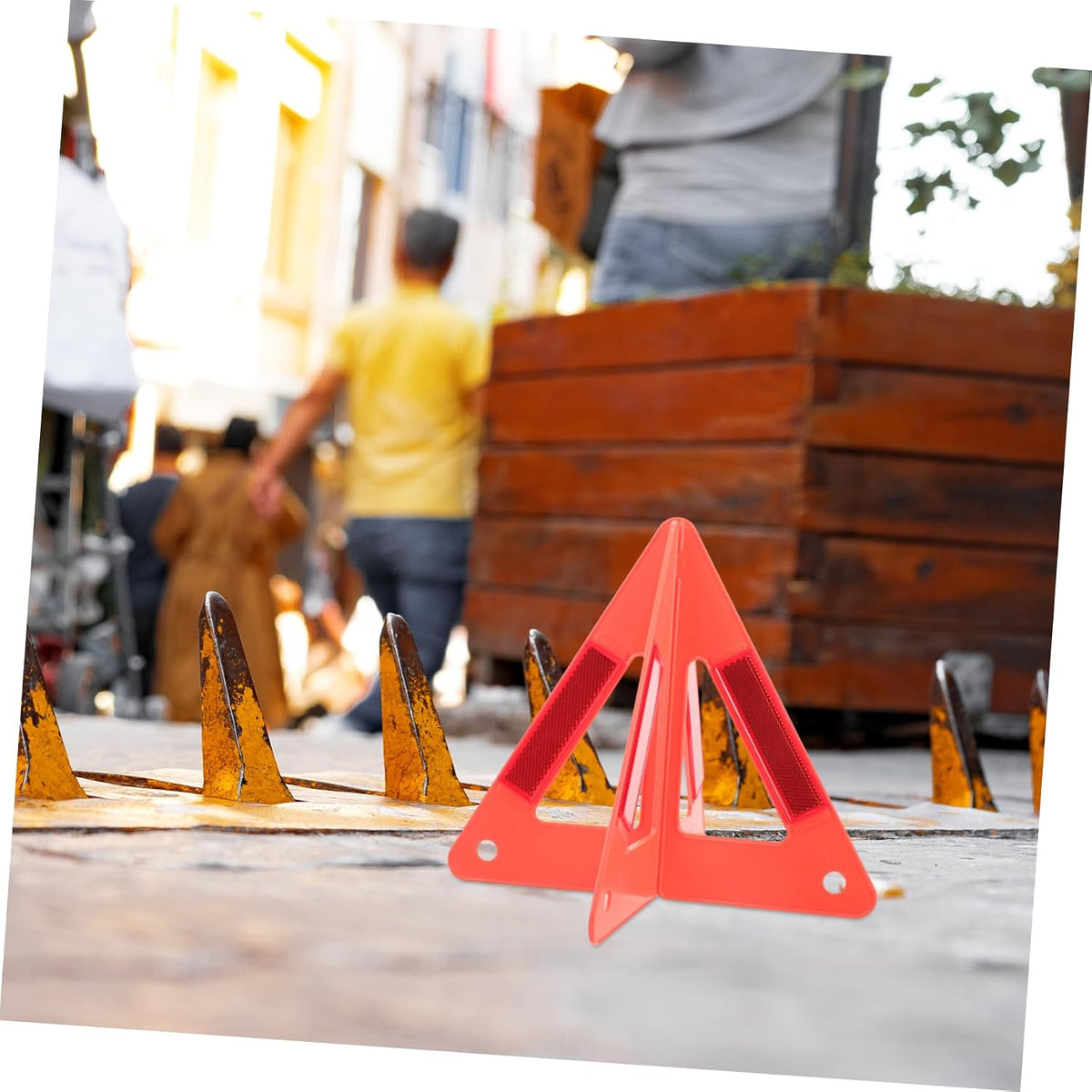 Safety Reflective Triangles Plastic Triangle Warning Sign
