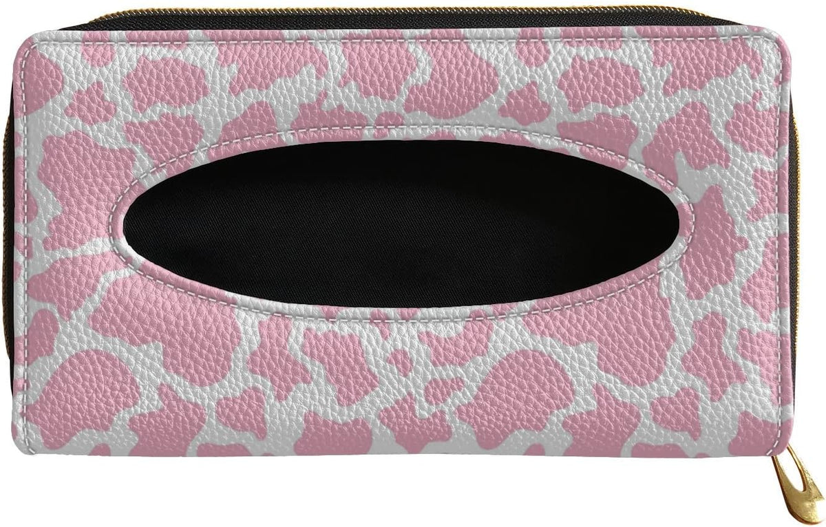 Biyejit Car Visor Tissue Holder, Purple Galaxy Print Car Mask Holder, Car Sun Visor Napkin Holder Backseat Tissue Case，Pu Leather Tissues Box, 1 Pack