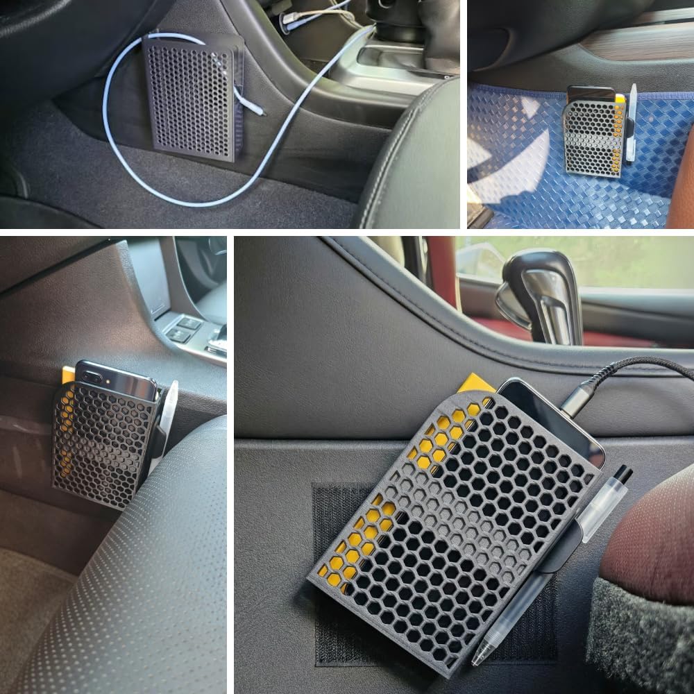 Car Organizer Car Console Organizer, Upgraded Car Seat Side Storage Holder, for Cell Phone Power Bank,3.5"x5.5" Field Notes Notebook with Pen Holder, Fit Car Truck SUV RV