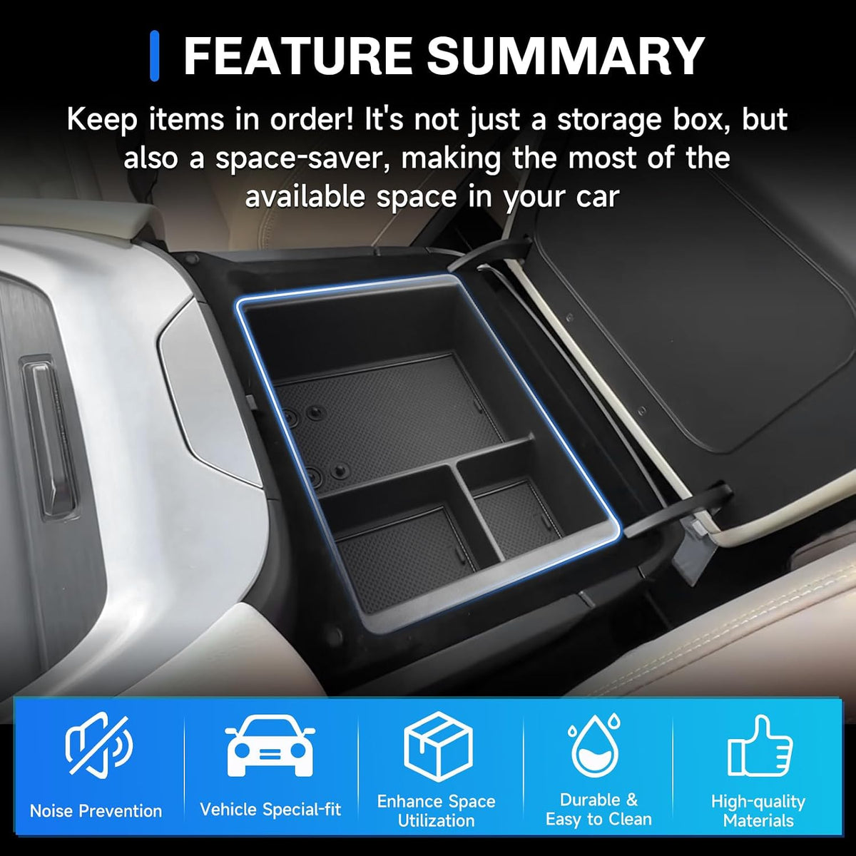 SXCY for 2025 2026 Armada Center Console Organizer