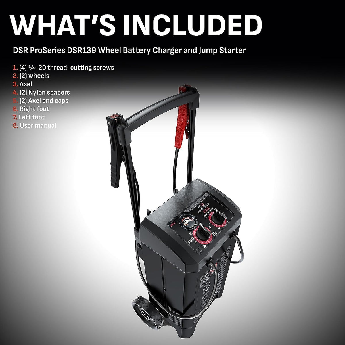 Schumacher Electric Wheeled 10A Car Battery Charger & Maintainer – DSR139