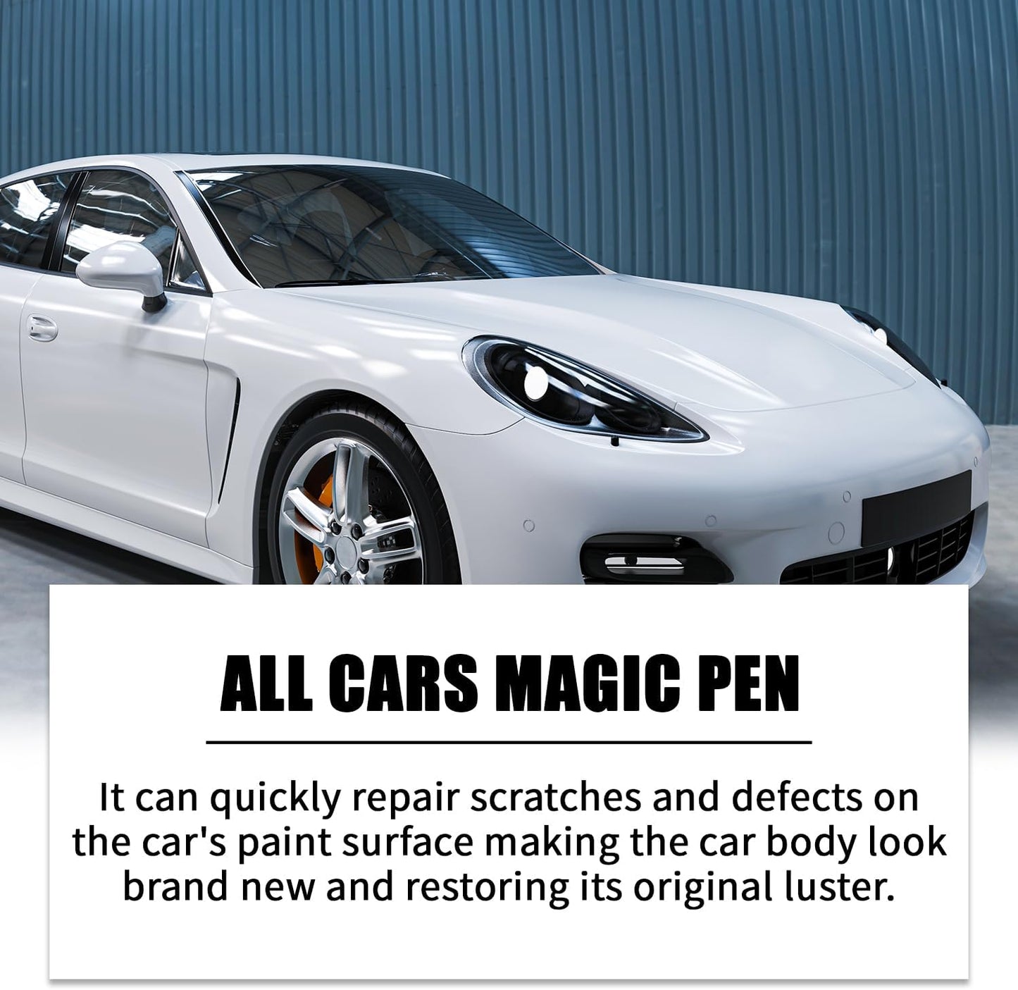 Universal Car Touch Up Paint Pen - 2 Pack Car Scratch Remover Pen for Most Automotive Paints - Fast & Easy Chip Car Scratch Remover for Cars, Trucks, SUVs (Gloss Black)