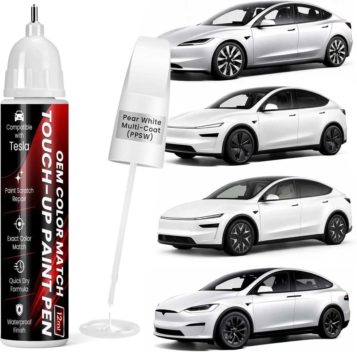 Stealth Grey (PN01) Touch Up Paint Compatible with Model Y/3/YL/X/S