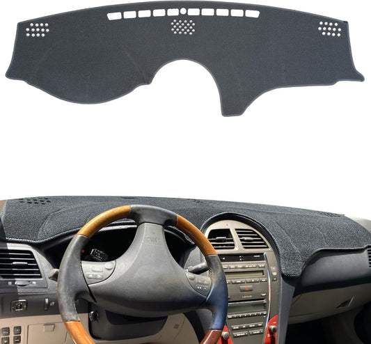Dash Cover Mat Dashboard Cover for Lexus ES ES350 2007 2008 2009 2010 2011 2012 Nonslip Dash Board Protector Mat Interior Accessories Sunshade Anti Glare Pad Carpet (07-12 Dark Gray)
