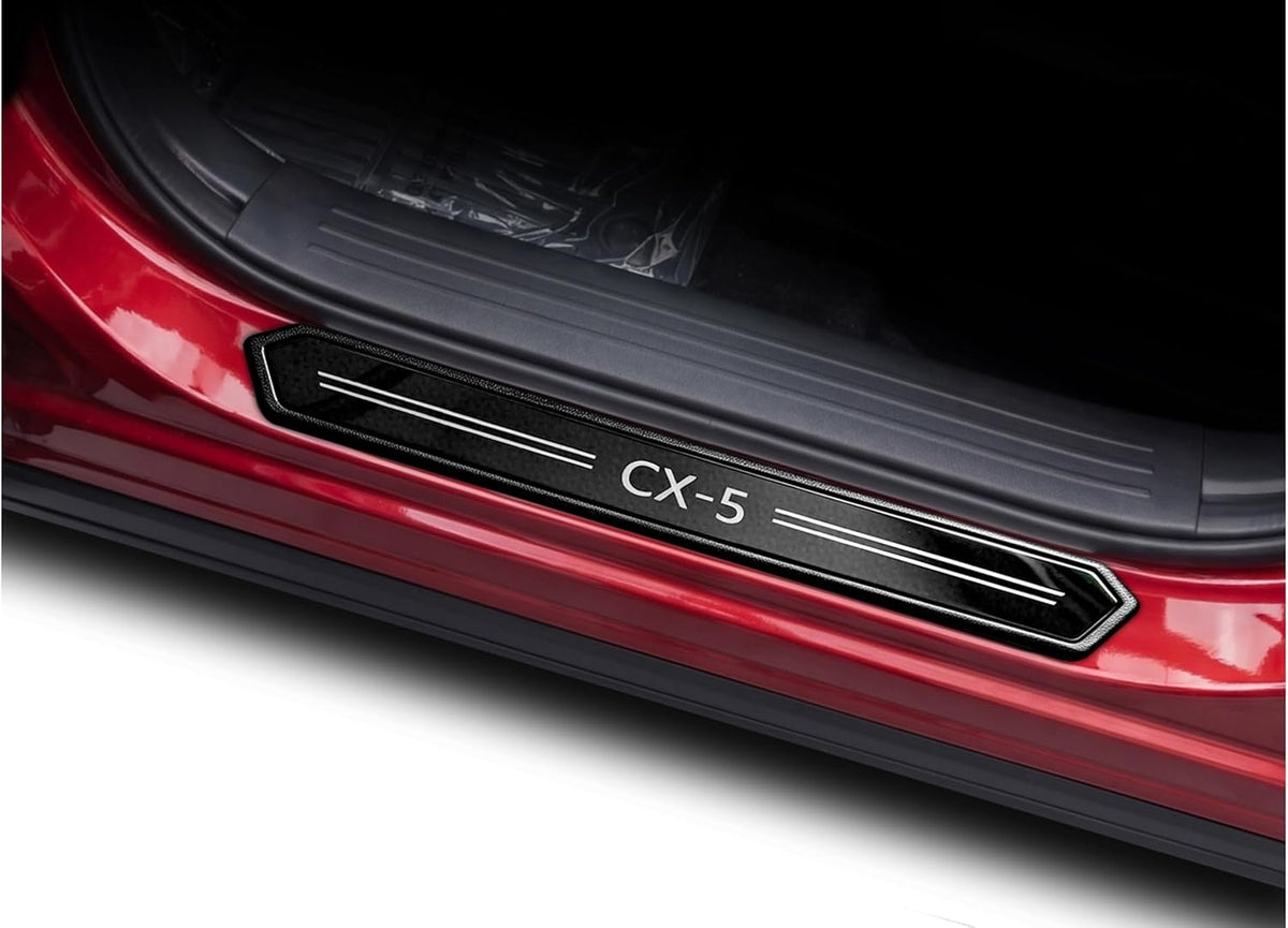 Door Sill Protector Trim Guard for Mazda CX-5 2026 2027, Accessories Plates Cover Auto Interior Accessory Kick Panels