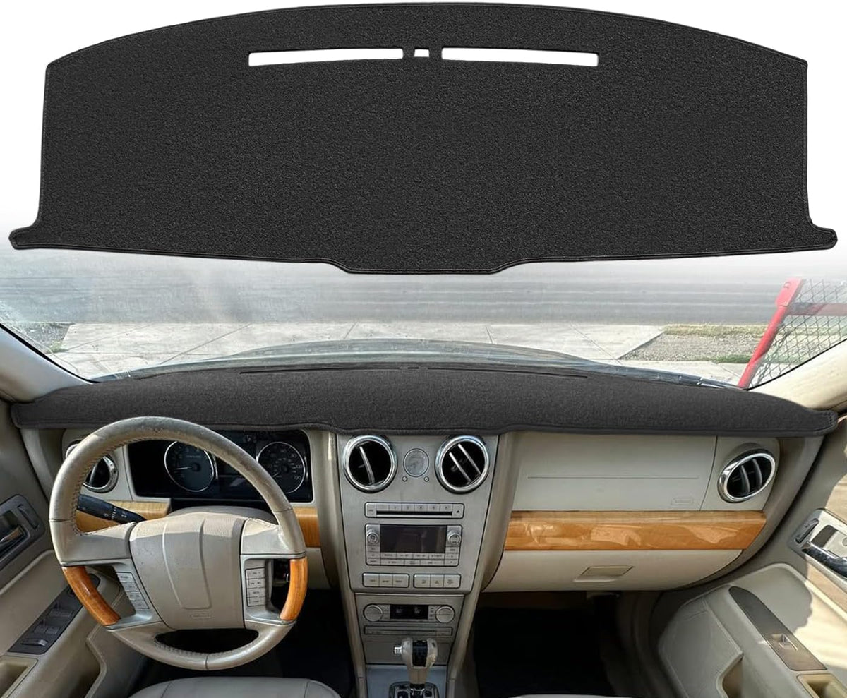 Dash Cover Mat Custom Fit for Lincoln MKZ Zephyr with Light Sensor Dashboard Cap Pad Carpet Protector K354 (Beige)