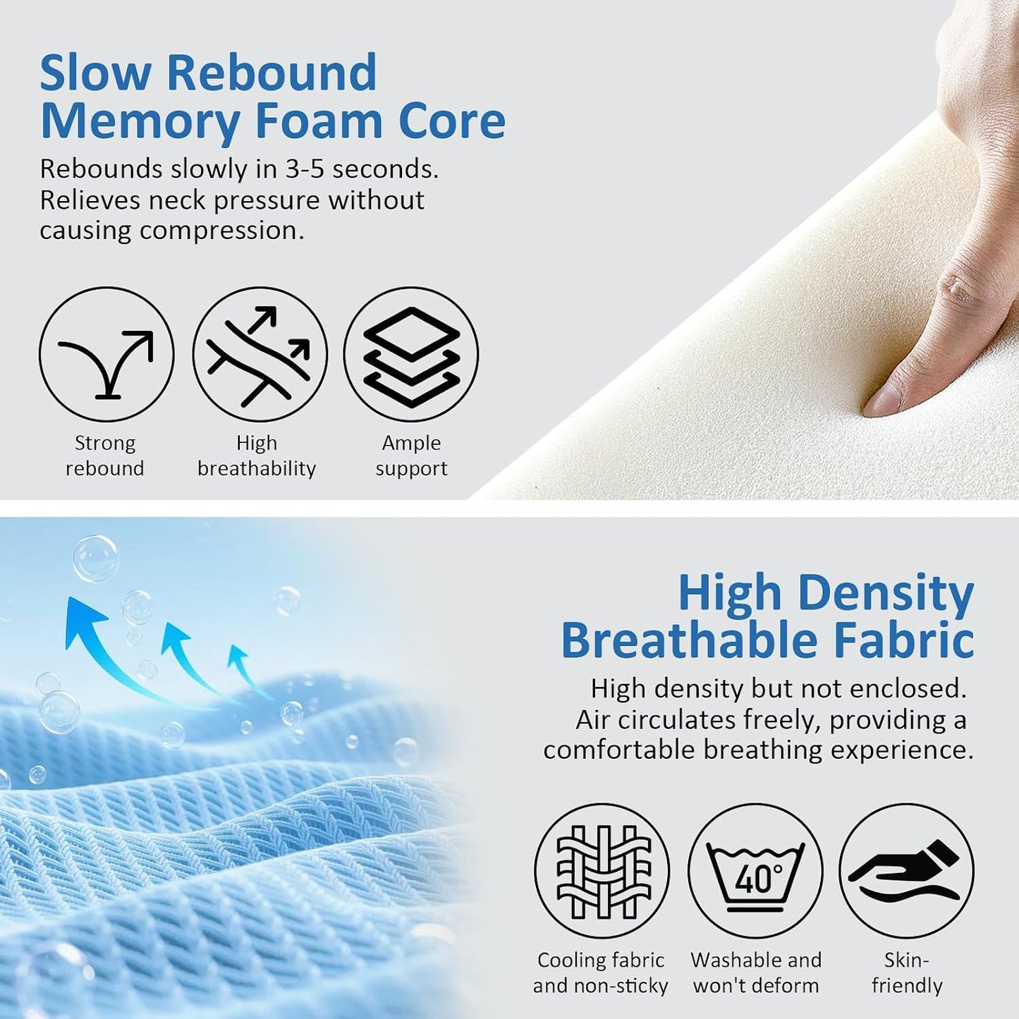 360° Full Support Compact Neck Airplane Pillow for Car, Office | Neck Pain Travel Pillow for Rest; Long Flight Kit with Contoured 3D Eye Mask, Earplugs & Portable Storage Box