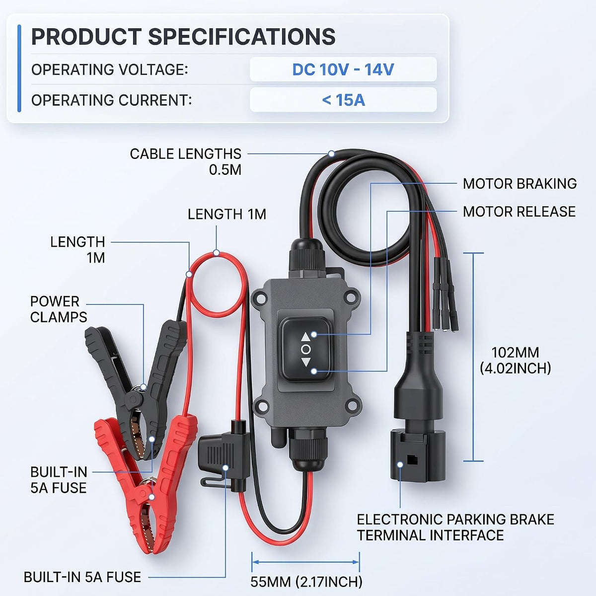 Universal Car Motor Diagnostic Tool EPB Emergency Release Tool Brake Controller Service Dismantling Reset ABS Scan with Services Mode Electronic Parking Brake Tools for Vehicles(1pc)