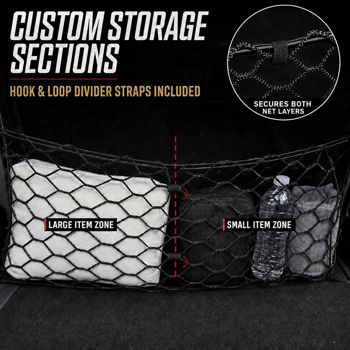 Cargo Net for All-New Toyota RAV4 2026 Accessories Rear Trunk Cargo Net Stretchable Organizer Elastic Mesh Net Compatible with Toyota RAV4 Accessories
