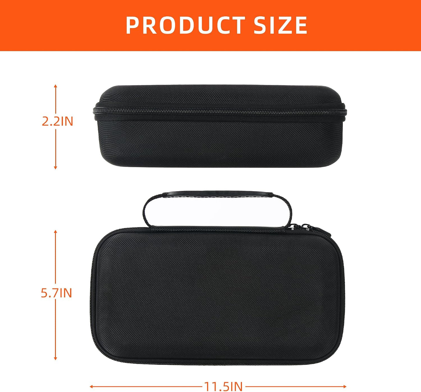 Wireless Microphone Carrying Case Compatible with JBL Dual Microphone System | Portable Storage Bag for Handheld Mics, Receiver, Adapters & AA Batteries | for Karaoke Singing and Party Box Events