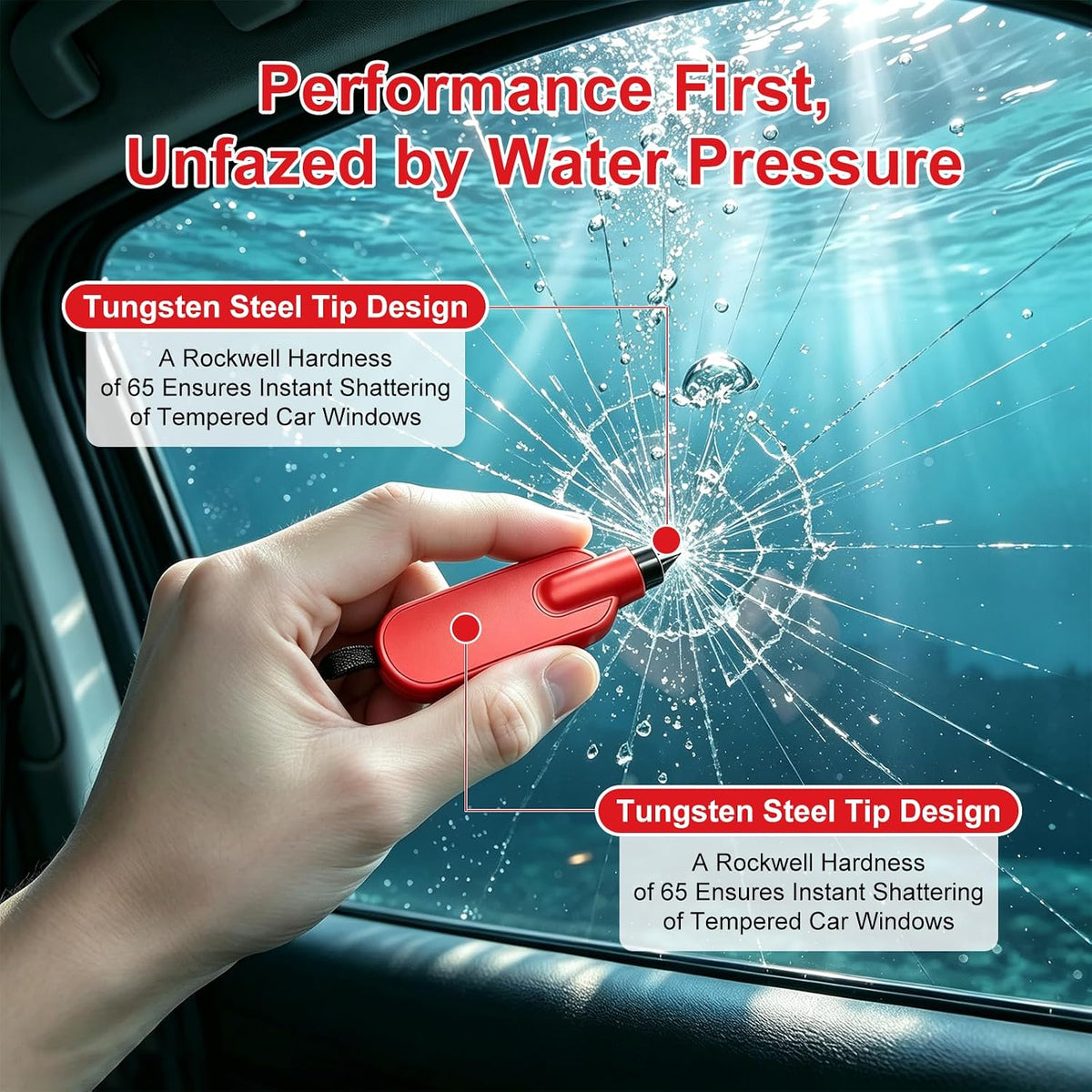 2026 New Car Escape Tool for Driver Crash/Water, Car Emergency Escape Tool
