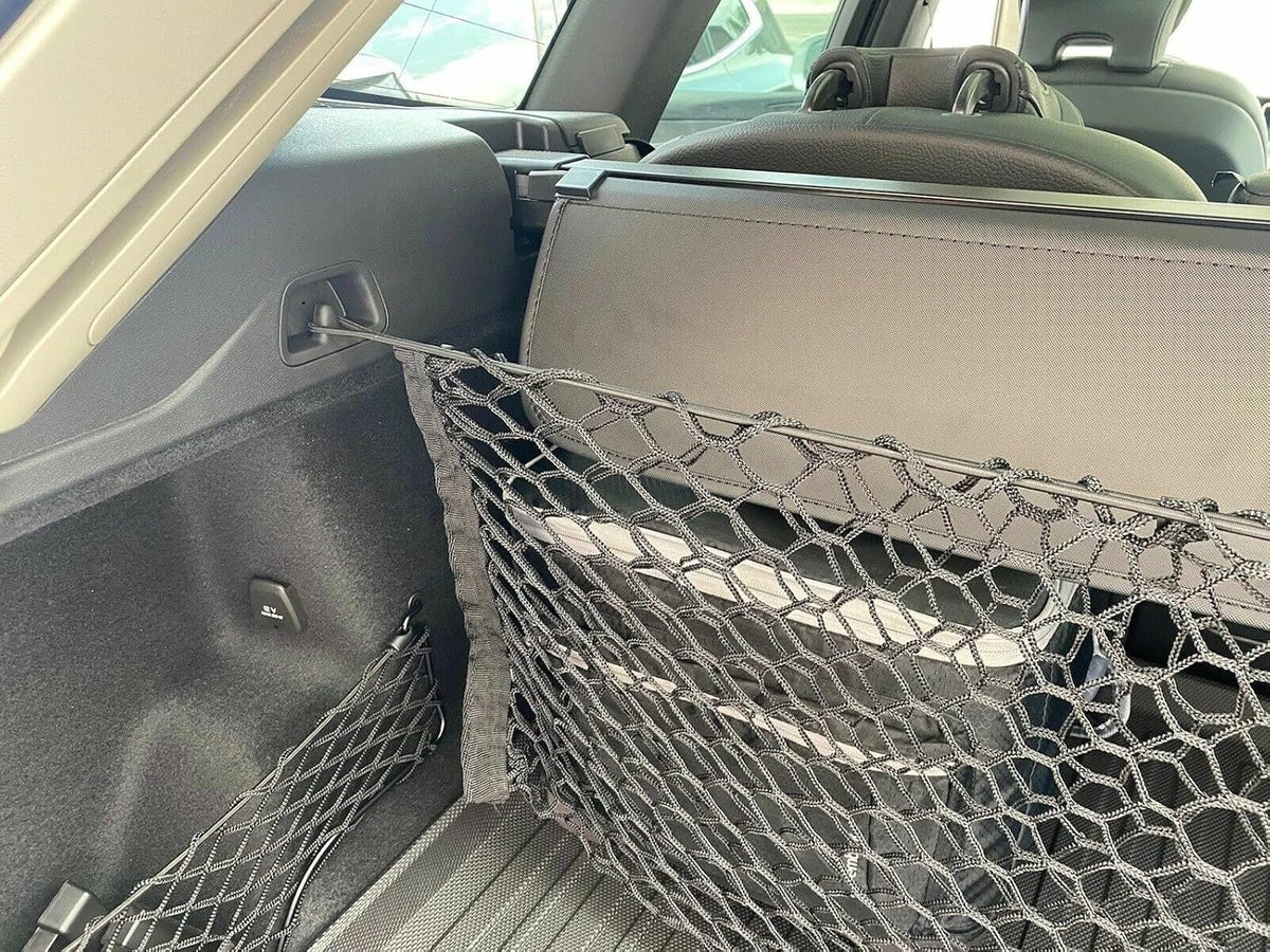 Trunk Organizer Cargo Net for Volvo XC60 2018-2026 – Envelope Style Cargo Net for SUV – Premium Mesh Elastic Car Trunk Organizer Vehicle Carrier Storage – Compatible with XC60