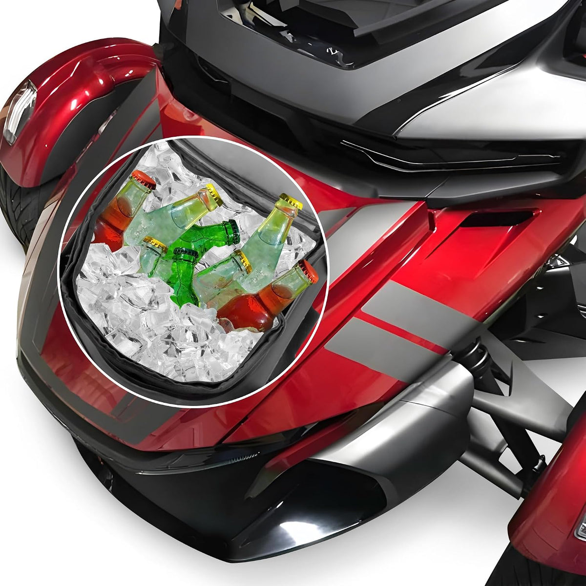 2pcs Front Trunk Bag Frunk Organizer Removable Luggage Bags Waterproof Trunk Cargo Bag Motorcycle Accessories Fit for Can Am Spyder RT 2020-2025