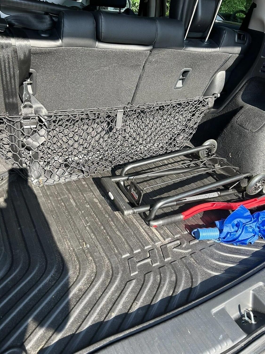 Rear Trunk Seats Organizer Cargo Net for Honda HR-V 2016-2026 – Envelope Style Cargo Net for SUV –Premium Mesh Elastic Car Trunk Organizer Vehicle Carrier Storage– Compatible with HR-V