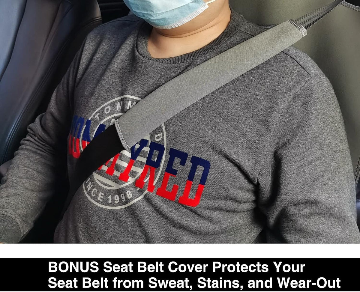 VSHIELD Waterproof Neoprene Car Seat Cover, Sweatproof Non-Slip Seat Protector, Universal Fit for Front Bucket or Rear Bench Seat of Cars, SUVs, Vans, Trucks, Compatible with Airbags and Armrests