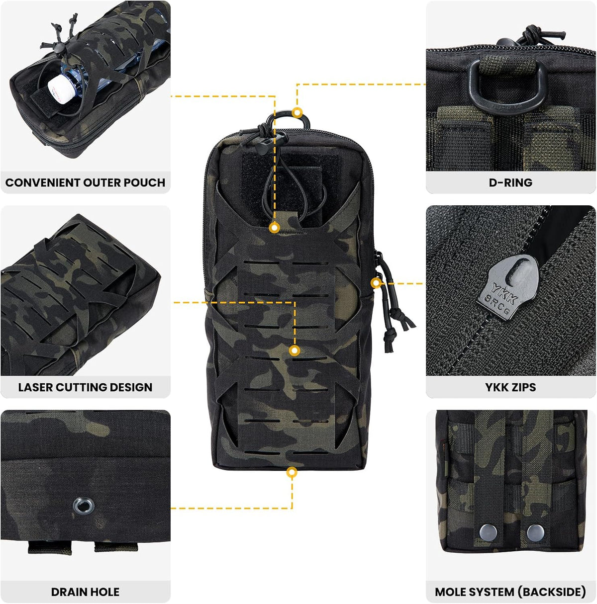 EXCELLENT ELITE SPANKER Tactical EDC Pouch Molle Utility Tool Pouches