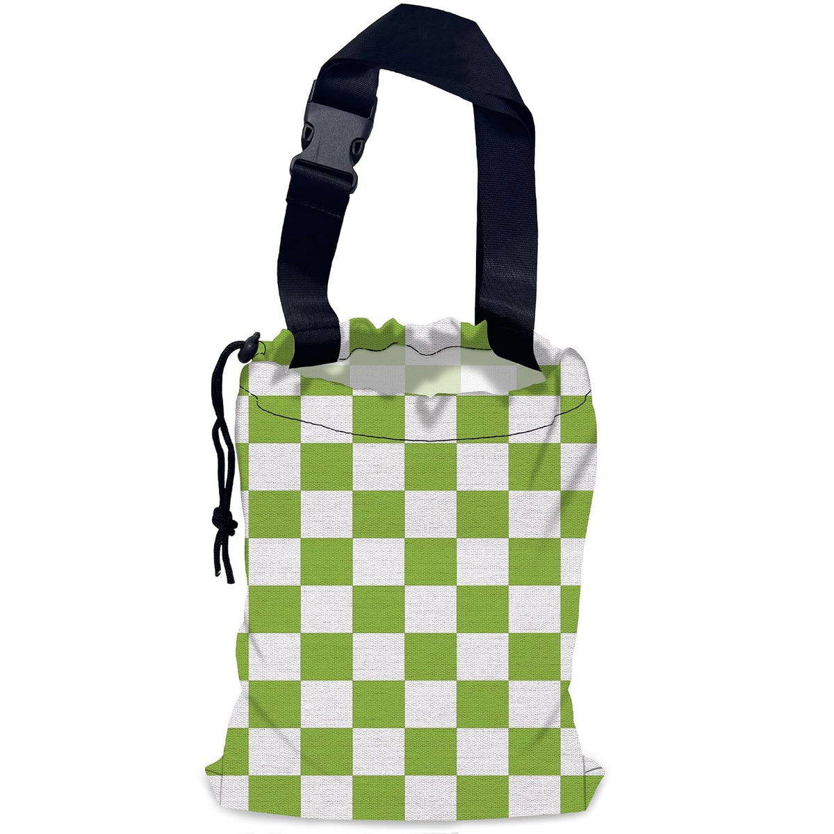 Car Trash Bag Waterproof Hanging Car Garbage Bag Green Checkered Plaid
