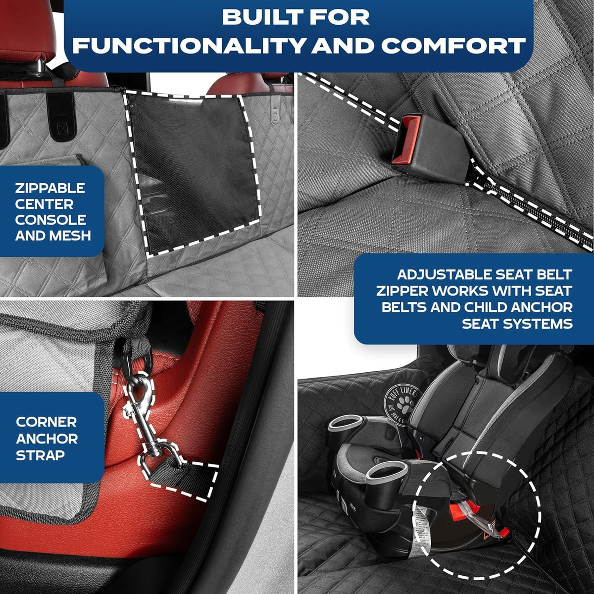 Ruff Liners Back Seat Extender for Dogs - As Seen on Shark Tank