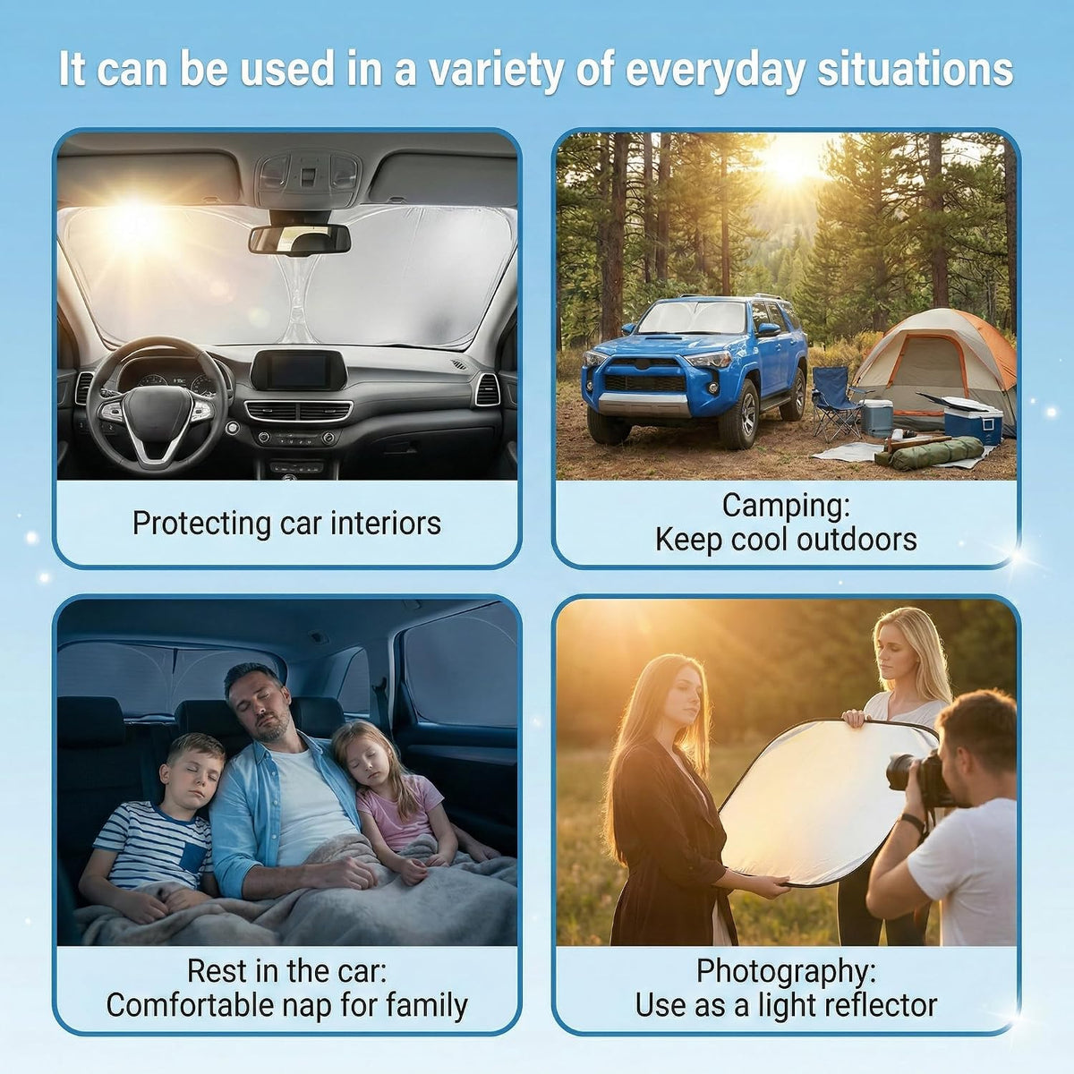 for Honda CRV Sun Shade Windshield Cover - Custom Fit CR-V Accessories 2017-2022 Sunshade Foldable UV Protection & Heat Shield Sun Visor Accessories