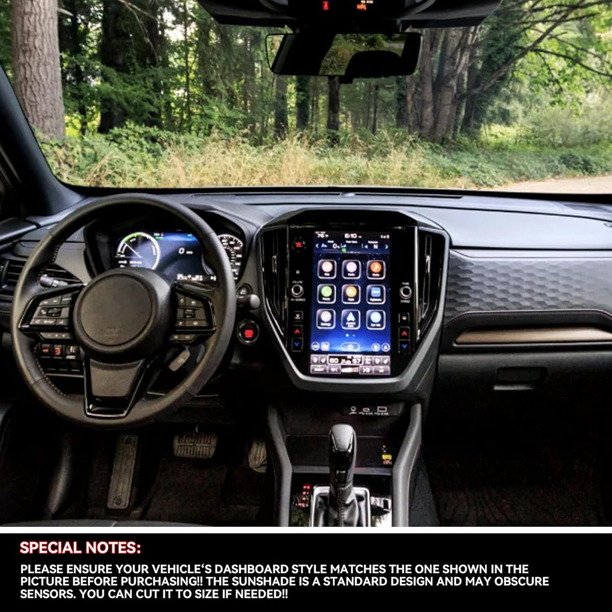 XUKEY Dash Cover for Subaru Forester 2025-2026, UV Protection