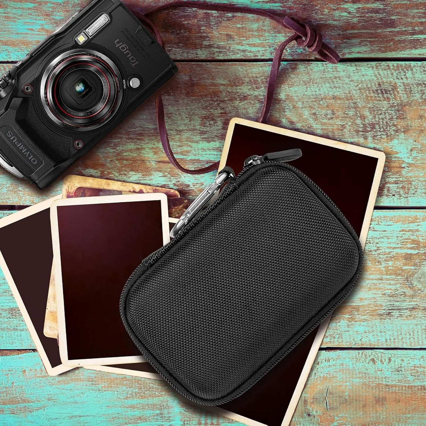Aenllosi Hard Carrying Case Compatible with OLYMPUS Tough TG-6 / OM System Tough TG-7 Waterproof Camera(Case Only,Black)