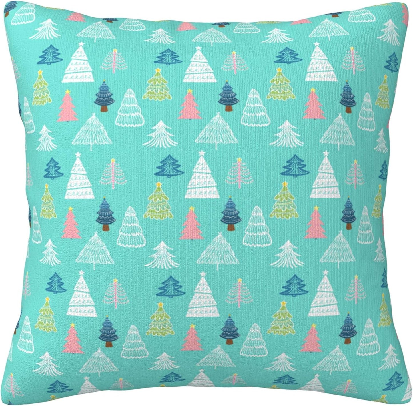 JOOCAR Christmas Pillow Covers 24 x 24 Inches Christmas Candy Cane Pillow Case for Winter Holiday Decorations for Couch Sofa Bed