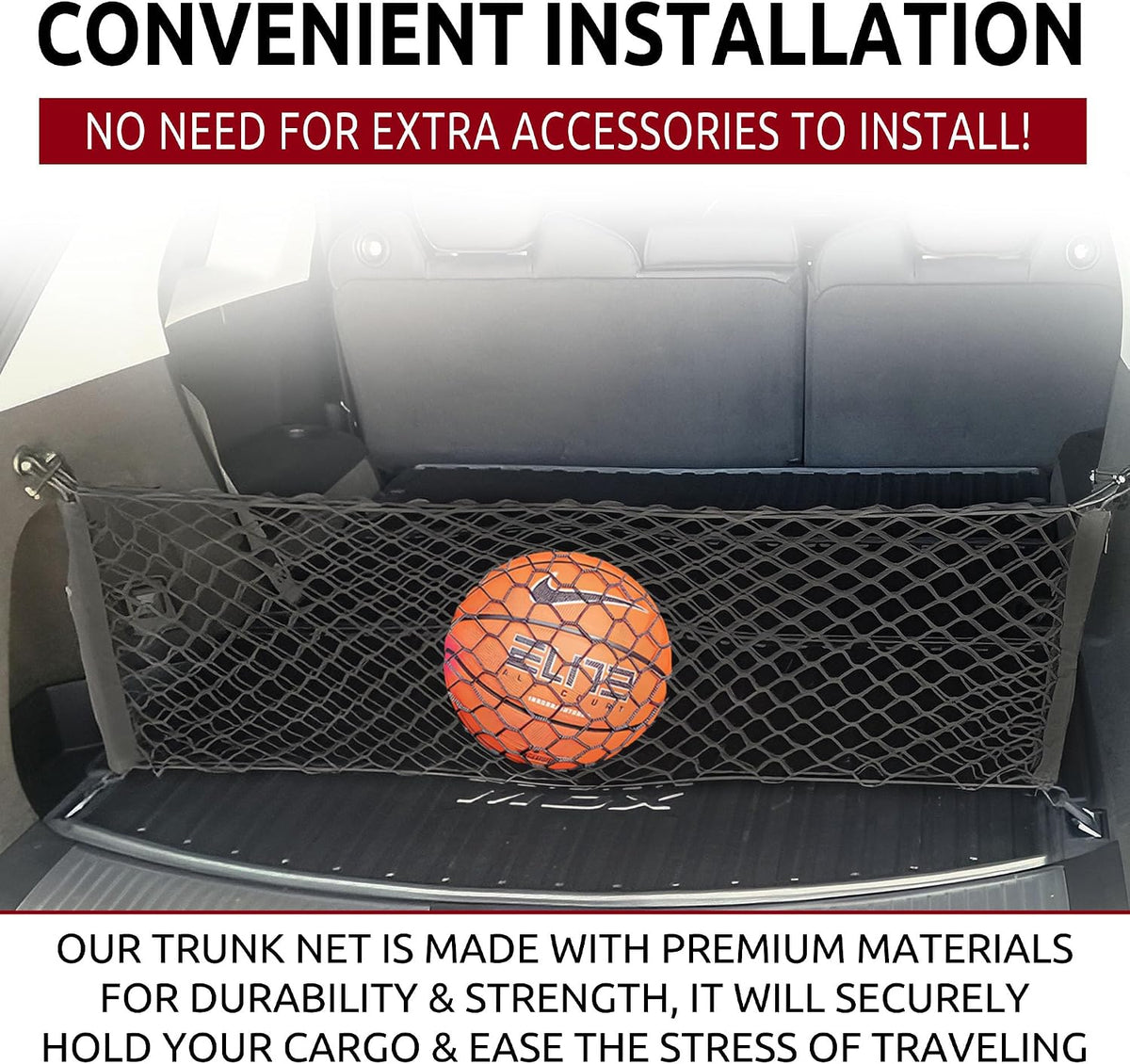 Envelope Style Trunk Cargo Net for Acura MDX 2014 2015 2016 2017 2018 2019 2020 NEW
