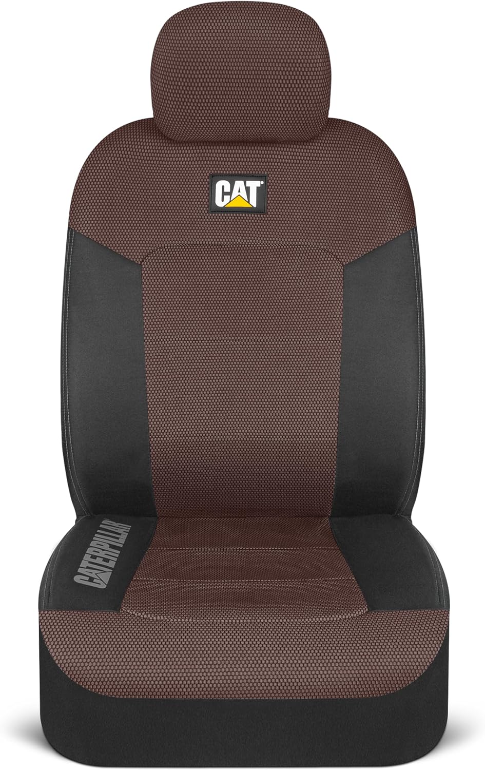 CAT MeshFlex Universal Front Seat Covers for Trucks, Cars, & SUV - Brown