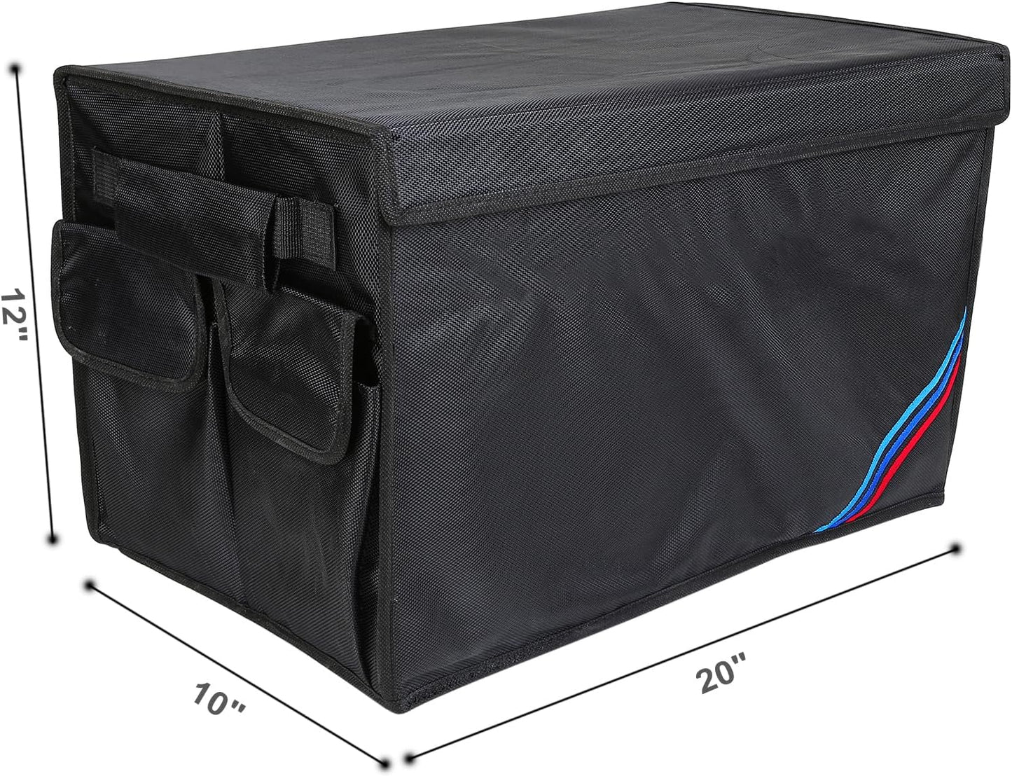 Non-slip Car Organizer, Multi-Use Collapsible Car Storage Box, Portable Auto Cargo Storage Bin for Car SUV Truck, Waterproof Outdoor Camping Picnic Storage Container,