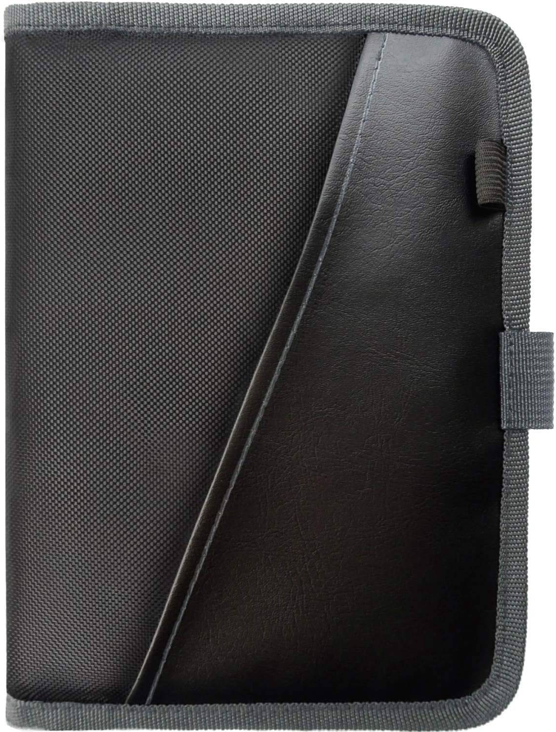 PlusXpres Glove Box Compartment Organizer - Car Document Holder - Gray | Owner Manual Case Pouch, Vehicle Storage Wallet for Registration and Insurance Card, Auto Paperwork Holder, Log Book included