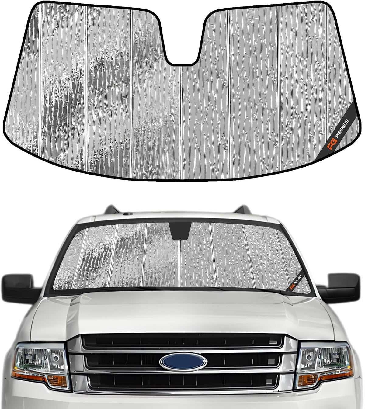 Pigenius Windshield Sun Shade for Ford Expedition 2007-2017, for Lincoln Navigator 2007-2017 - AstraGuard