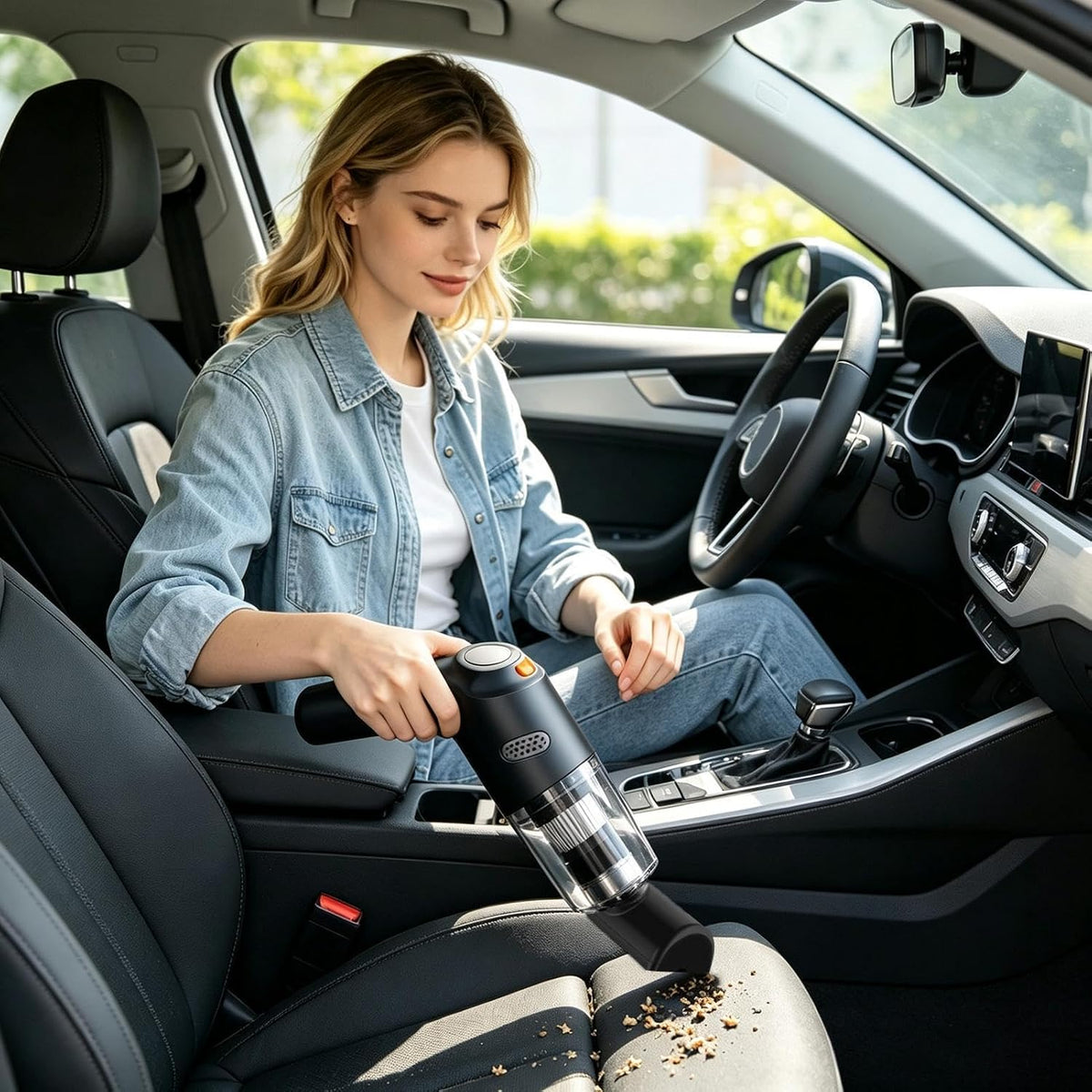 Handheld Vacuum - Cordless Cleaner, Rechargeable Power