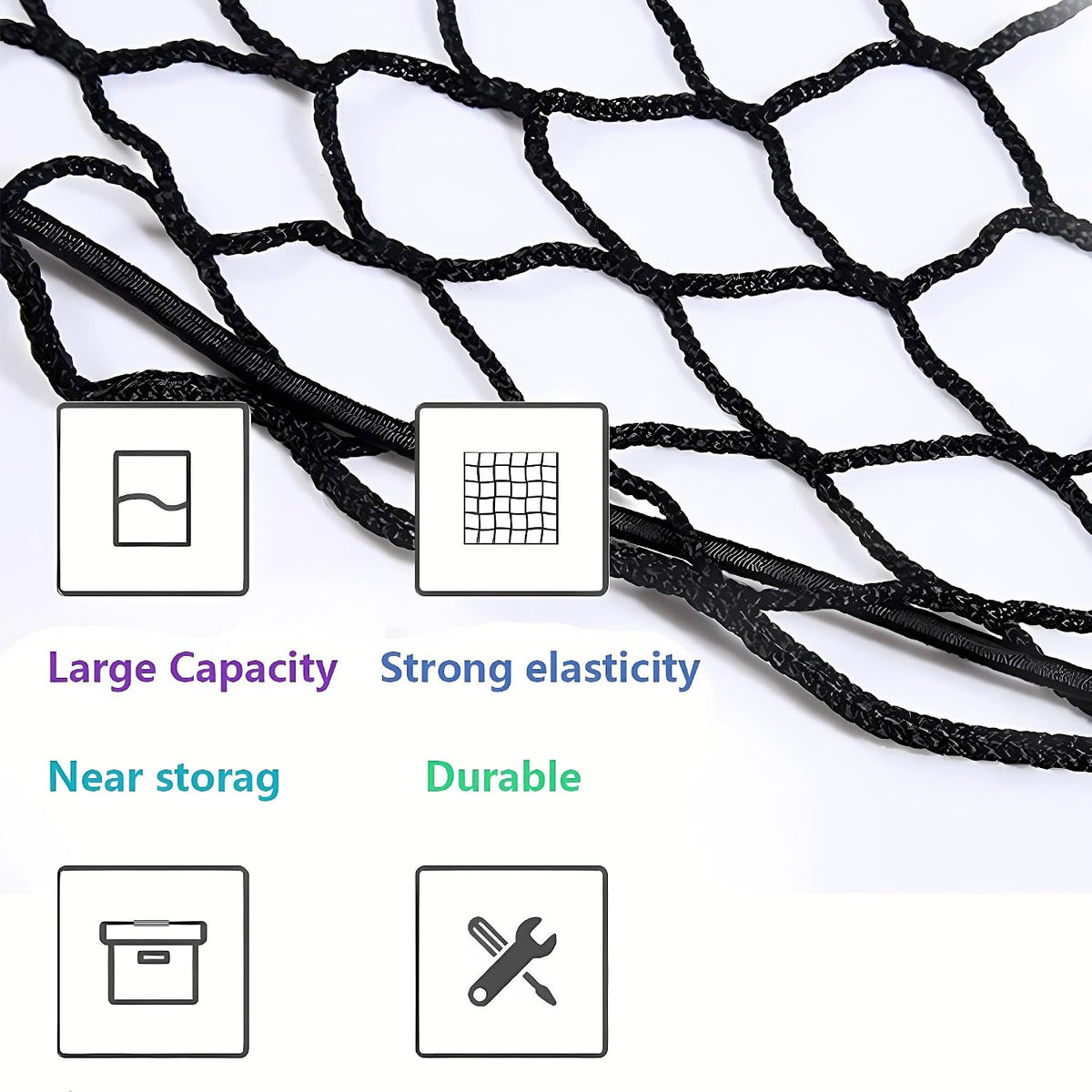 Envelope Trunk Cargo Net Compatible with Honda Pilot 2016 to 2026
