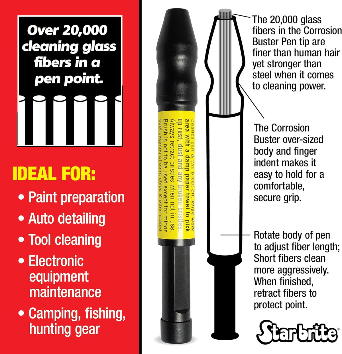 STAR BRITE Corrosion Buster Pen - Rust & Corrosion Removal Tool