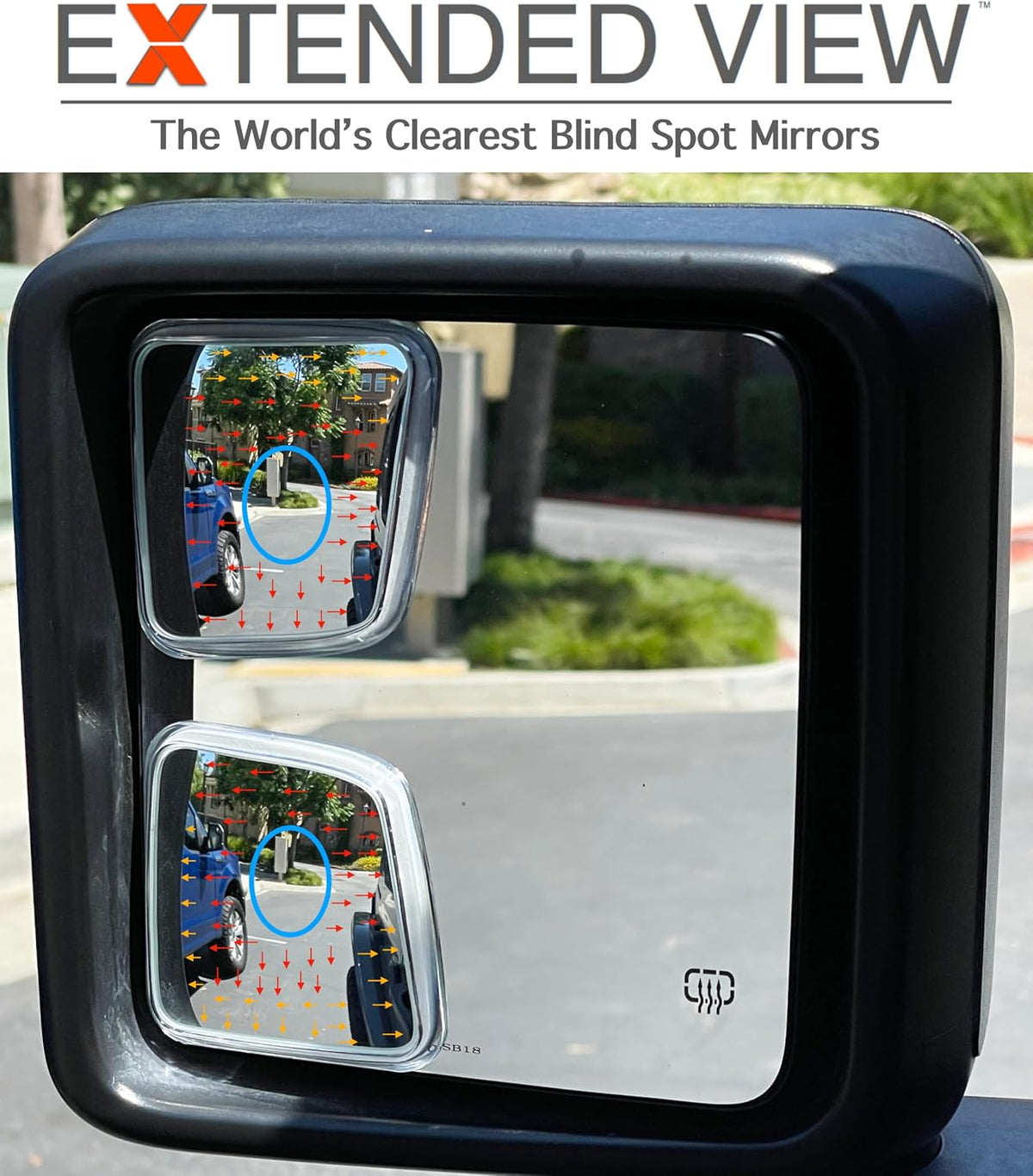 Custom Blind Spot Mirrors- Compatible with JL Wrangler 2018-Present Jeep Wrangler | blind spot mirrors compatible with JL Wrangler 2018-Present