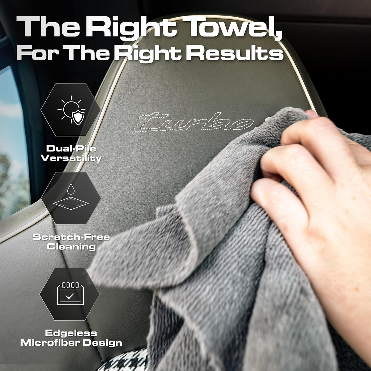 Blackline Leather Kit + Brush, Towel & Applicator - APC & Rehydrate, 5pc